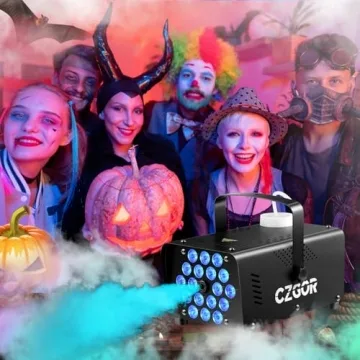 LED Fog Machine with 18 Colors & Remote Control