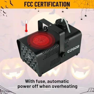 LED Fog Machine with 18 Colors & Remote Control