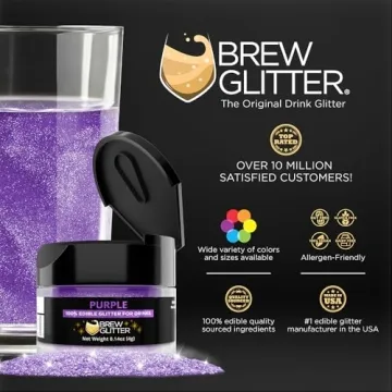 Bakell Brew Glitter Purple for Stunning Drinks and Cocktails