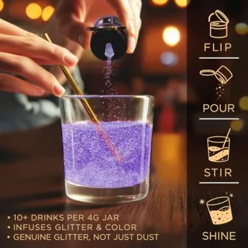 Bakell Brew Glitter Purple for Stunning Drinks and Cocktails