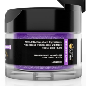 Bakell Brew Glitter Purple for Stunning Drinks and Cocktails