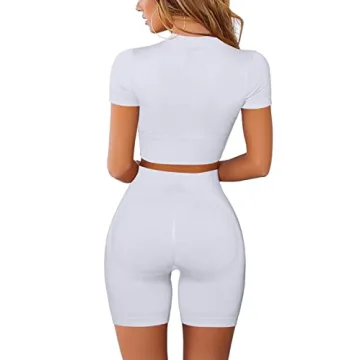 Mulisky Women’s 2 Piece Seamless Workout Outfit Set