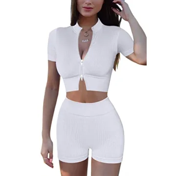 Mulisky Women’s 2 Piece Seamless Workout Outfit Set