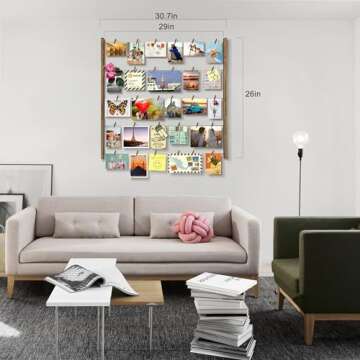 Love-KANKEI Adjustable Wood Photo Frame Display