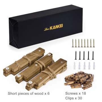 Love-KANKEI Adjustable Wood Photo Frame Display