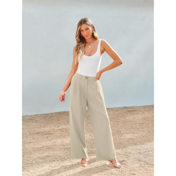 AUTOMET Casual Wide Leg Pants - Stylish Comfort for Summer