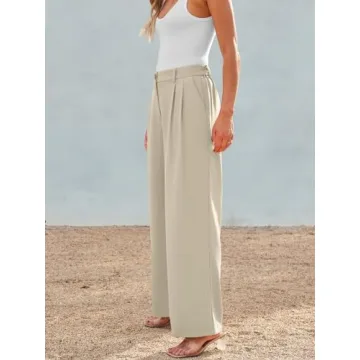 AUTOMET Casual Wide Leg Pants - Stylish Comfort for Summer