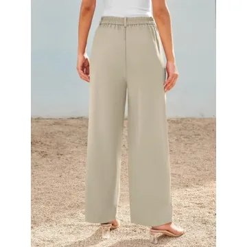 AUTOMET Casual Wide Leg Pants - Stylish Comfort for Summer