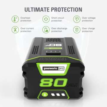 Greenworks PRO 80V 5.0Ah Lithium-Ion Battery (Genuine Greenworks Battery / 75+ Compatible Tools)