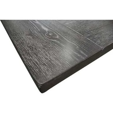 Best Master Furniture LISASGT Lisa Solid Wood Rectangular Dining Table in Rustic Smoked Gray