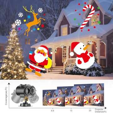 Valentine Decorations Projector Lights for Outdoor Home Indoor,15W Brighter HD 16 Patterns Christmas Projector Lights Outdoor Decorations Halloween Christmas Holiday Projectors for Outside House