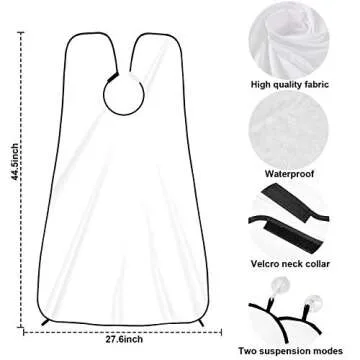 Aksice Beard Bib Hair Catcher Non-Stick for Men