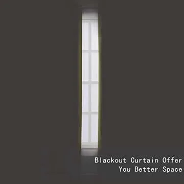 LEMOMO Olive Blackout Curtains/52 x 95 Inch/Set of 2 Panels Thermal Insulated Room Darkening Curtains for Bedroom