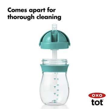 OXO Tot Transitions Straw Cup, Spill-Proof Design