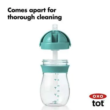 OXO Tot Transitions Straw Cup, Spill-Proof Design