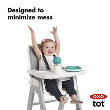 OXO Tot Transitions Straw Cup, Spill-Proof Design