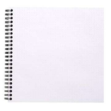 Rhodia Reverse Book & Dot Book - Dot Grid 80 sheets - 8 1/4 x 8 1/4 - Black Cover