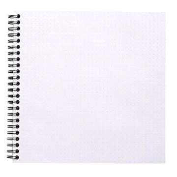 Rhodia Reverse Book & Dot Book - Dot Grid 80 sheets - 8 1/4 x 8 1/4 - Black Cover