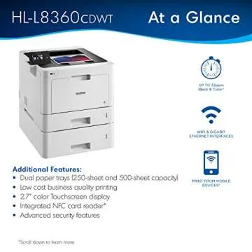 Brother HLL8360CDWT Laser Printer - Fast, Reliable and Quality!