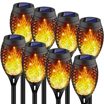 Kurifier Solar Torch Lights for Outdoor Ambiance