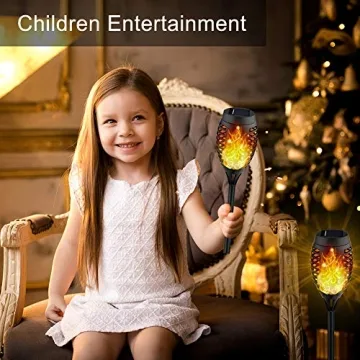 Kurifier Solar Torch Lights Enhance Outdoor Ambiance