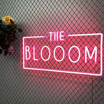 NewNeonSign Custom LED Neon Light Signs for Home Decor Wedding Bedroom Party Birthday Personalized Neon Text Sign Customizable Size Color Fonts Name Neon Signs for Indoor Use(1 Line Text, 12" Length)