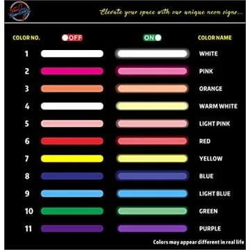 NewNeonSign Custom LED Neon Light Signs for Home Decor Wedding Bedroom Party Birthday Personalized Neon Text Sign Customizable Size Color Fonts Name Neon Signs for Indoor Use(1 Line Text, 12" Length)