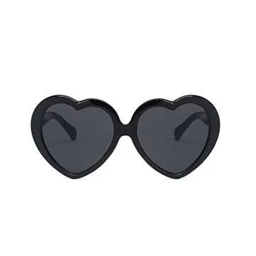 FOURCHEN Kids Heart Shaped Sunglasses with UV400 Protection
