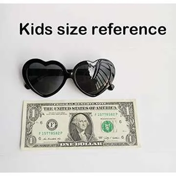 FOURCHEN Kids Heart Shaped Sunglasses with UV400 Protection