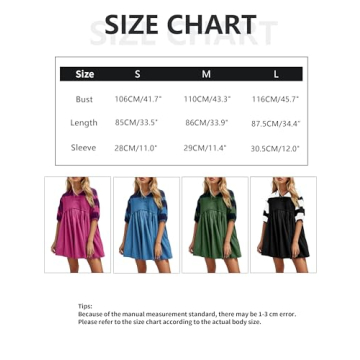 Trendy OLAPTA Oversized Mini Dress for Women