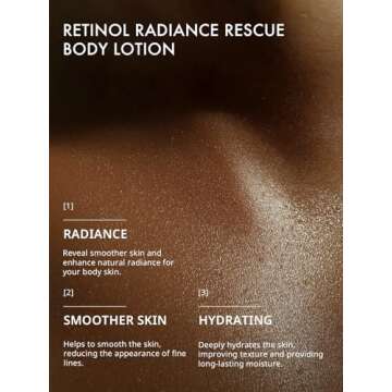 Ultra-Size Firming Retinol Body Lotion for Crepey Skin & Keratosis Pilaris with 0.05% Retinol, AHA, Collagen, Retinol Body Cream, Anti Aging Moisturizer 10.14 fl oz