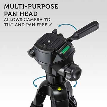 Polaroid 75" ProPod Tripod for Photography and Video