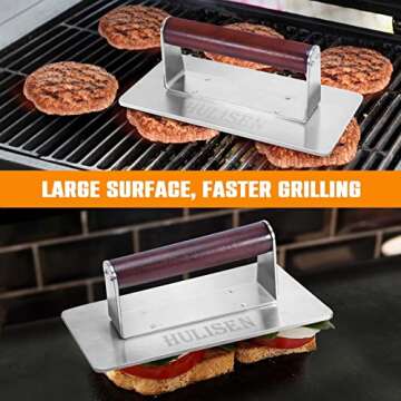 Stainless Steel Bacon Press for Perfectly Grilled Food