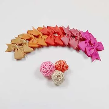 ALinmo 100PCS Colorful Hair Clips for Infant and Toddler Bows