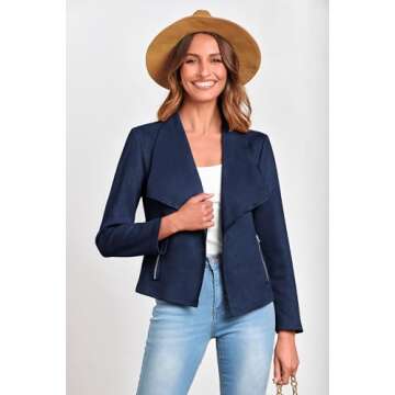 Stylish PRETTYGARDEN Women's Faux Suede Jackets for All Occasions