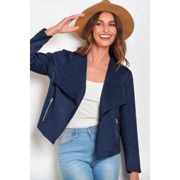 Stylish PRETTYGARDEN Women's Faux Suede Jackets for All Occasions