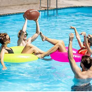 Hiboom Swimming Pool Football, 9 Inch PVC Waterproof Football for Boy Girl, Swimming Pool Diving Toys for Underwater Game Party, Outdoor Footballs Beach Games for Adults and Family
