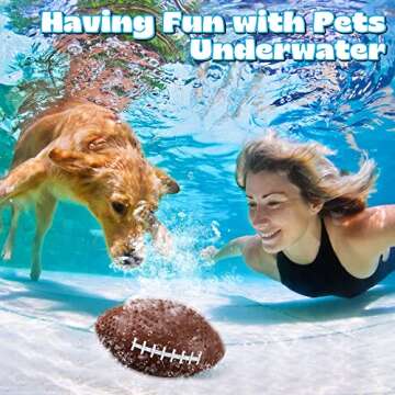 Hiboom Swimming Pool Football, 9 Inch PVC Waterproof Football for Boy Girl, Swimming Pool Diving Toys for Underwater Game Party, Outdoor Footballs Beach Games for Adults and Family