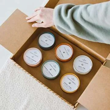 Calyan Wax Soy Wax Candle Gift Set | The Dignity Series Set of 6 Premium Scented Candles for The Home | 100% Soy Wax - 5.3oz Each, Candle Gifts for Women, Birthdays, Anniversary, Celebration