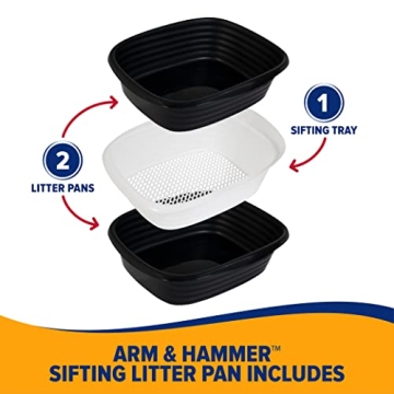 Sifting Cat Litter Box with Microban by Arm & Hammer