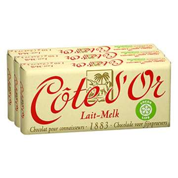 Cote d'Or - Milk Chocolate (33% cacao) (Premium Belgium Chocolate) (5.3 Oz.) [PACK OF 3]