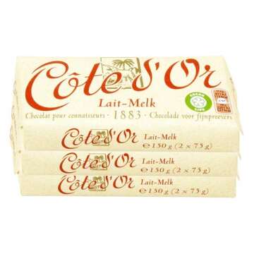 Cote d'Or - Milk Chocolate (33% cacao) (Premium Belgium Chocolate) (5.3 Oz.) [PACK OF 3]