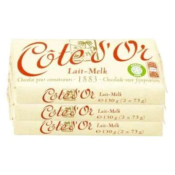 Cote d'Or - Milk Chocolate (33% cacao) (Premium Belgium Chocolate) (5.3 Oz.) [PACK OF 3]