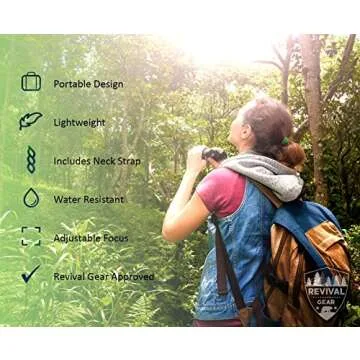 E Tronic Edge Binoculars for Adults - 10x42 Professional Binoculars for Bird Watching, Hunting, Hiking & Travel - Compact Binoculars for Men and Women - Strap and Case Included