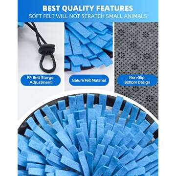 Rabbit Foraging Mat - Interactive Feed Game for Small Pets by OVMKOV