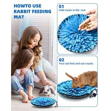 Interactive Rabbit Foraging Mat for Small Pets - OVMKOV