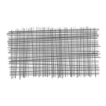 Deco 79 Metal Geometric Home Wall Decor Overlapping Lines Cross Hatch Wall Sculpture, Wall Art 47" x...