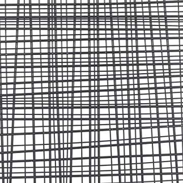 Deco 79 Metal Geometric Home Wall Decor Overlapping Lines Cross Hatch Wall Sculpture, Wall Art 47" x 1" x 25", Black