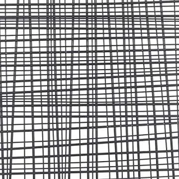 Deco 79 Metal Geometric Home Wall Decor Overlapping Lines Cross Hatch Wall Sculpture, Wall Art 47" x 1" x 25", Black