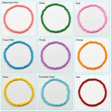 Bala&Fillic 4mm Red Glass Seed Beads for Jewelry Making